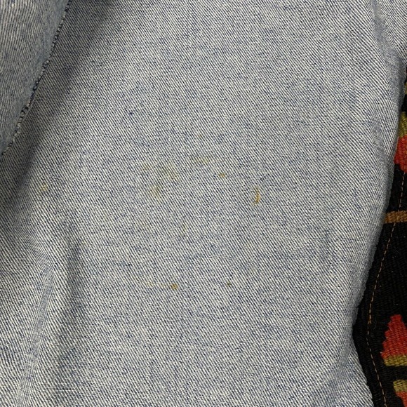 Vintage Jensen & Smith Sz XL Denim Tapestry Vest - Picture 6 of 9